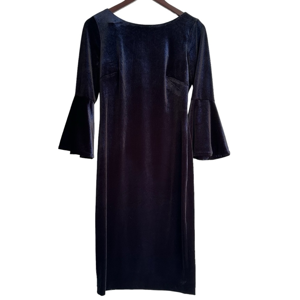 Calvin Klein Blue Velvet Dress Size 6
